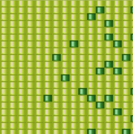 Hintergrund in Grün und Gelb mit verschiedenen Quadraten, perfekt für kreative Armbanddesigns.