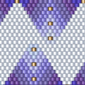 Geometrisches Muster in Violet und Weiß, perfekt für kreative Häkelprojekte, stilvoll und modern.