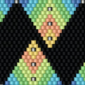 Raffiniertes geometrisches Design, perfekt für stilvolle Häkelmuster.