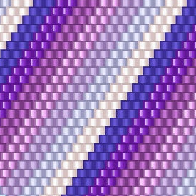  Ein kunstvolles Muster aus lila und blauen Dreiecken, das Raffinesse und Kreativität in jedem Detail ausstrahlt.