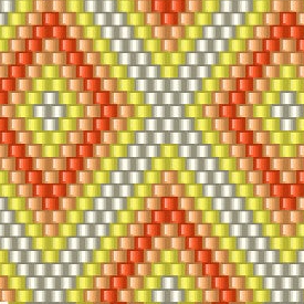 Feines Häkelmuster, das ein luxuriöses Design aus schimmernden Diamanten in sanften Tönen zeigt.