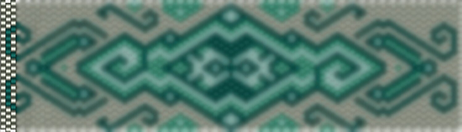 Stilvoller Hintergrund in Grün und Weiss mit einem Diamantmuster, perfekt für kreative Häkelmuster-Vorlagen.