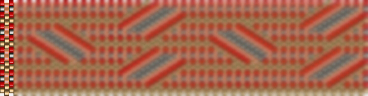 Perlenkette häkeln Mustervorlage