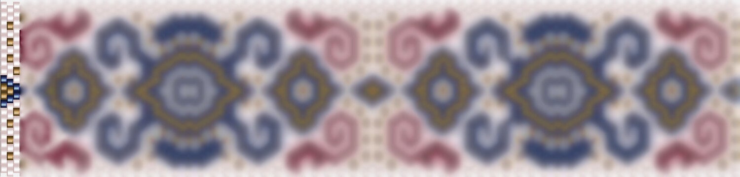 Rosa,blau,goldige Perlenarmbandmuster für Peyote-Stich