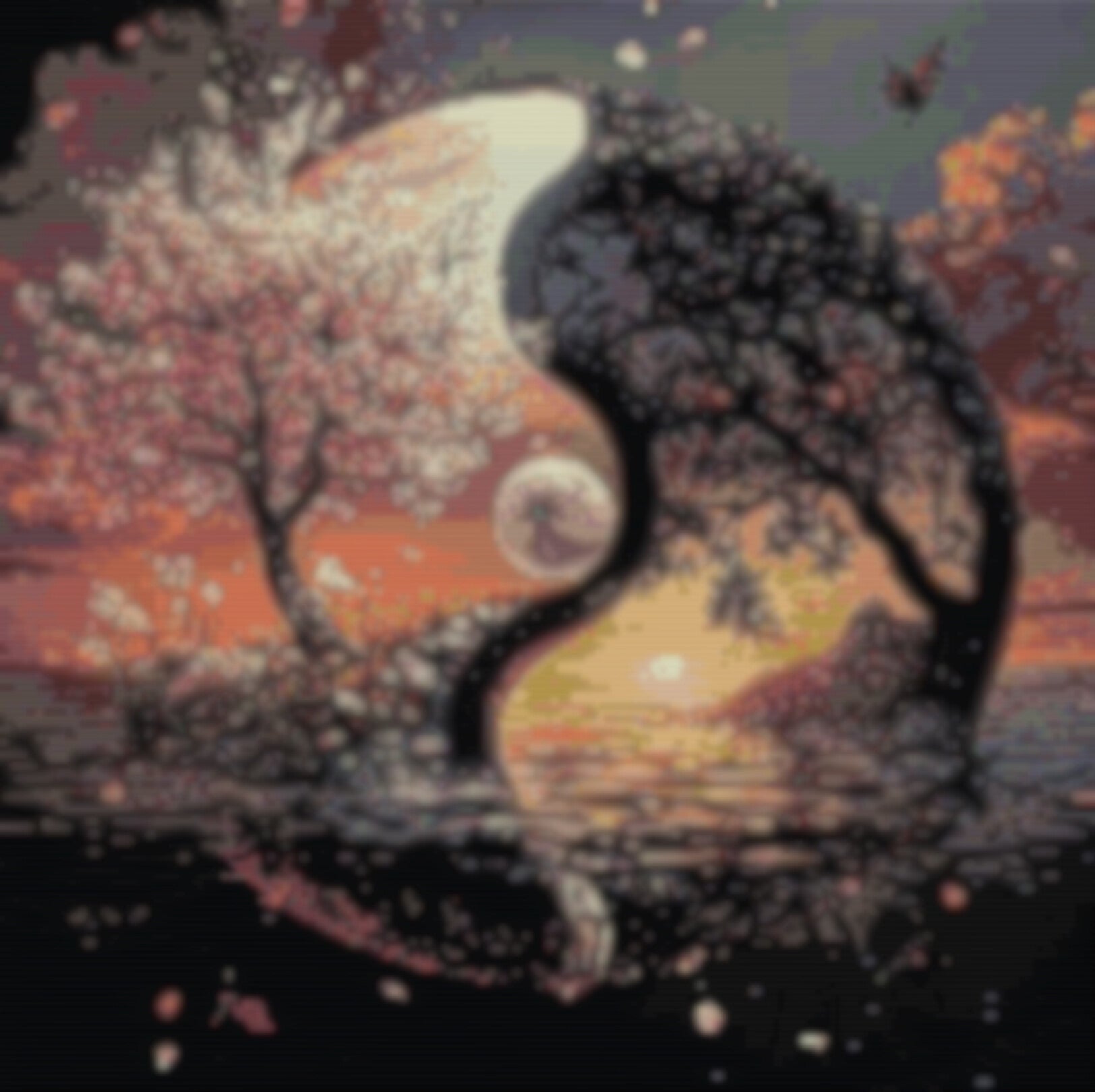  Elegantes Yin Yang Bild, ideal für kunstvolle Handarbeiten und stilvolle Dekoration.