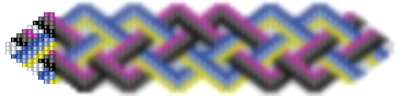 Armbänder aus Perlen weben Mustervorlage Download