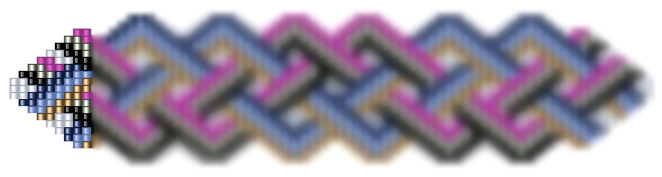 Armbänder aus Perlen weben Mustervorlage Download