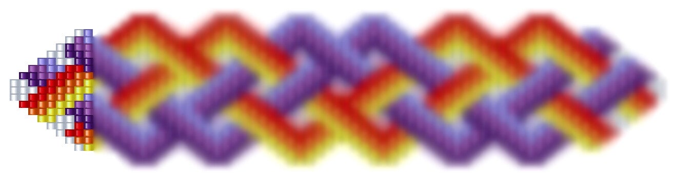 Armbänder aus Perlen weben Mustervorlage Download