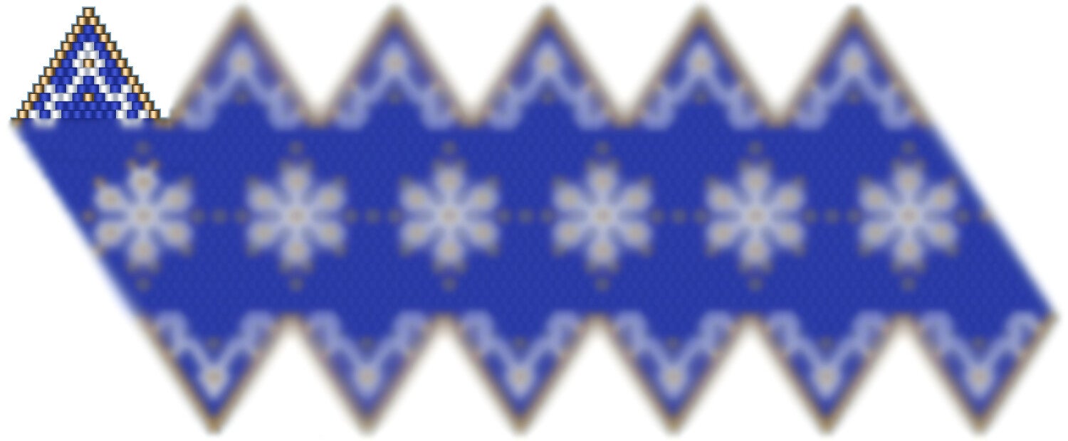 Weihnachtskugel aus Perlen häkel Mustervorlage