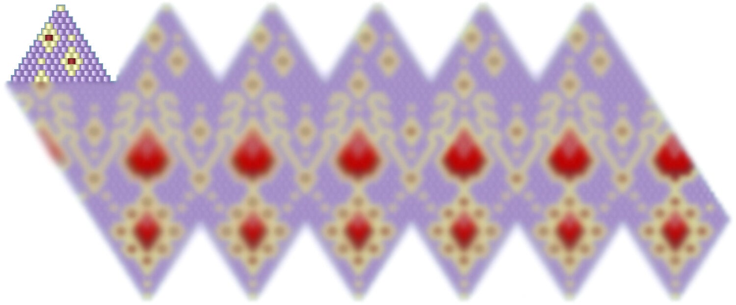 Weihnachtskugel aus Perlen häkel Mustervorlage