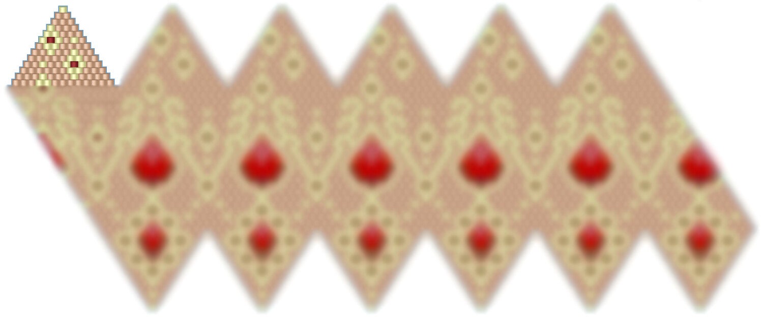 Weihnachtskugel aus Perlen häkel Mustervorlage