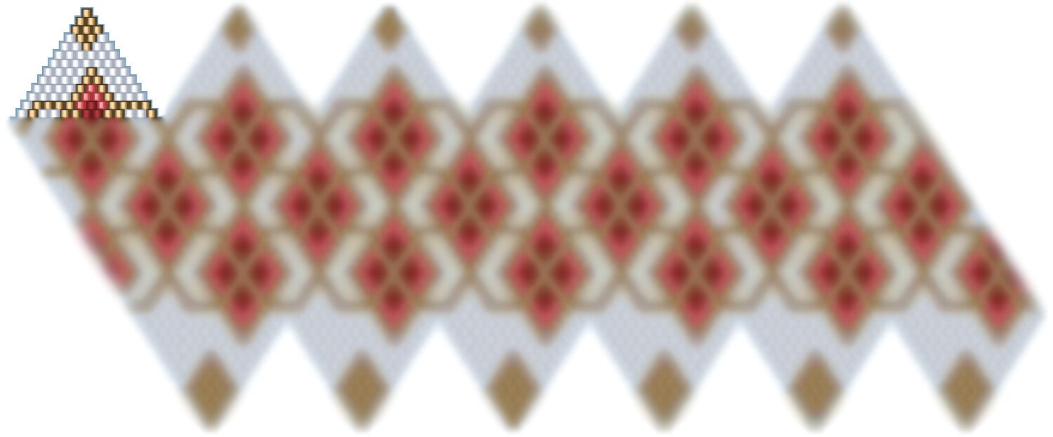 Weihnachtskugel aus Perlen häkel Mustervorlage