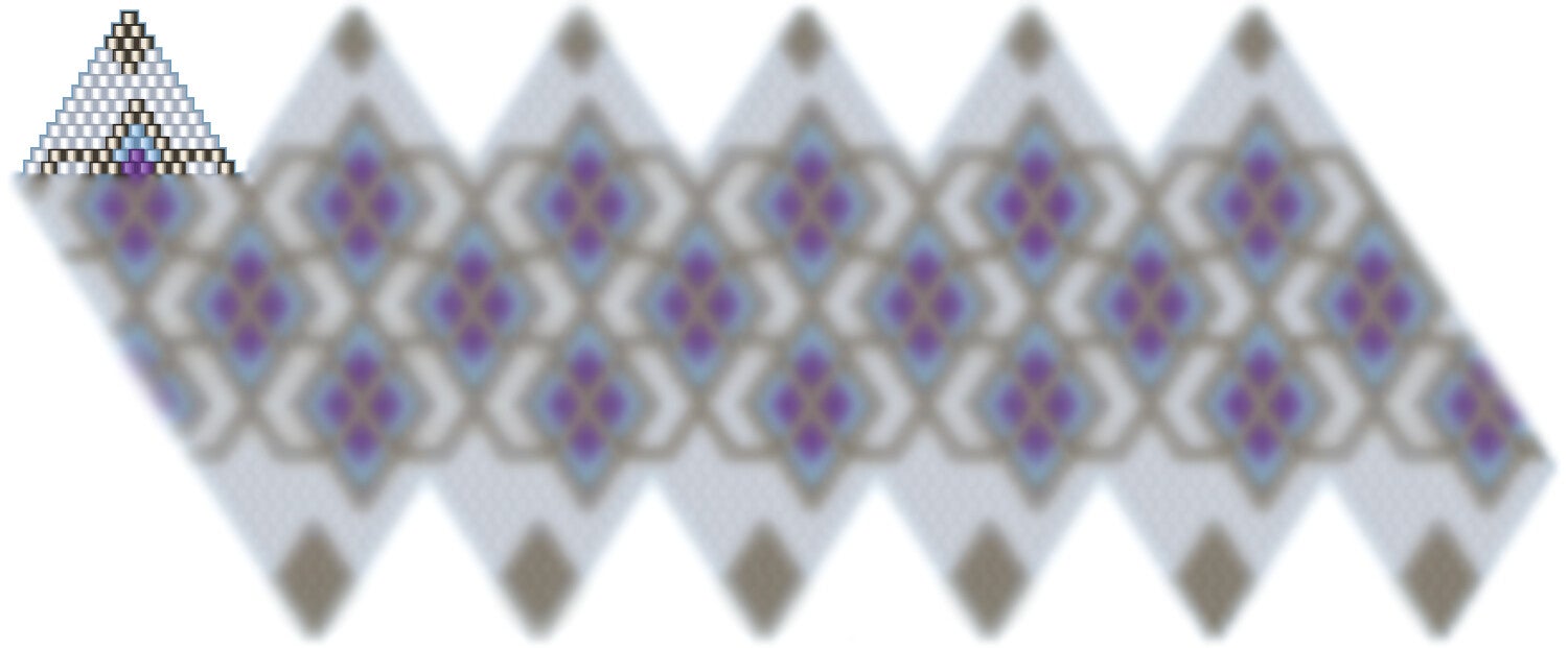 Weihnachtskugel aus Perlen häkel Mustervorlage