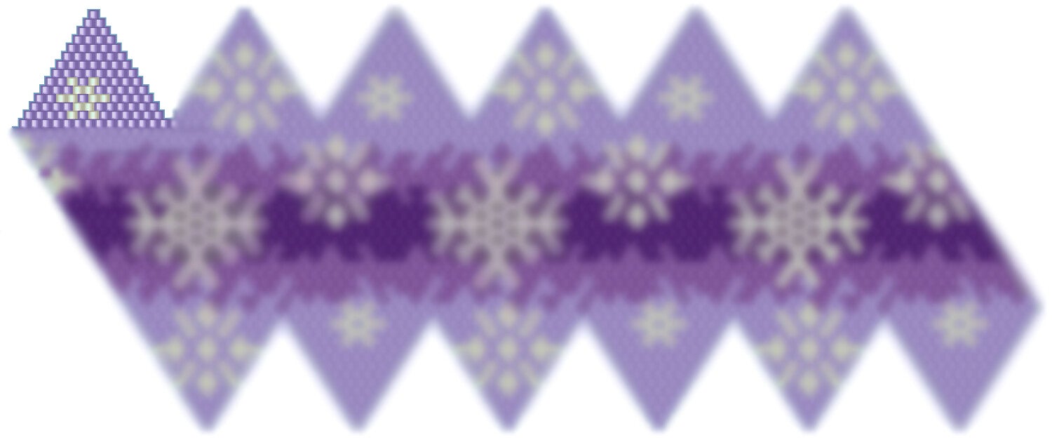 Weihnachtskugel aus Perlen häkel Mustervorlage