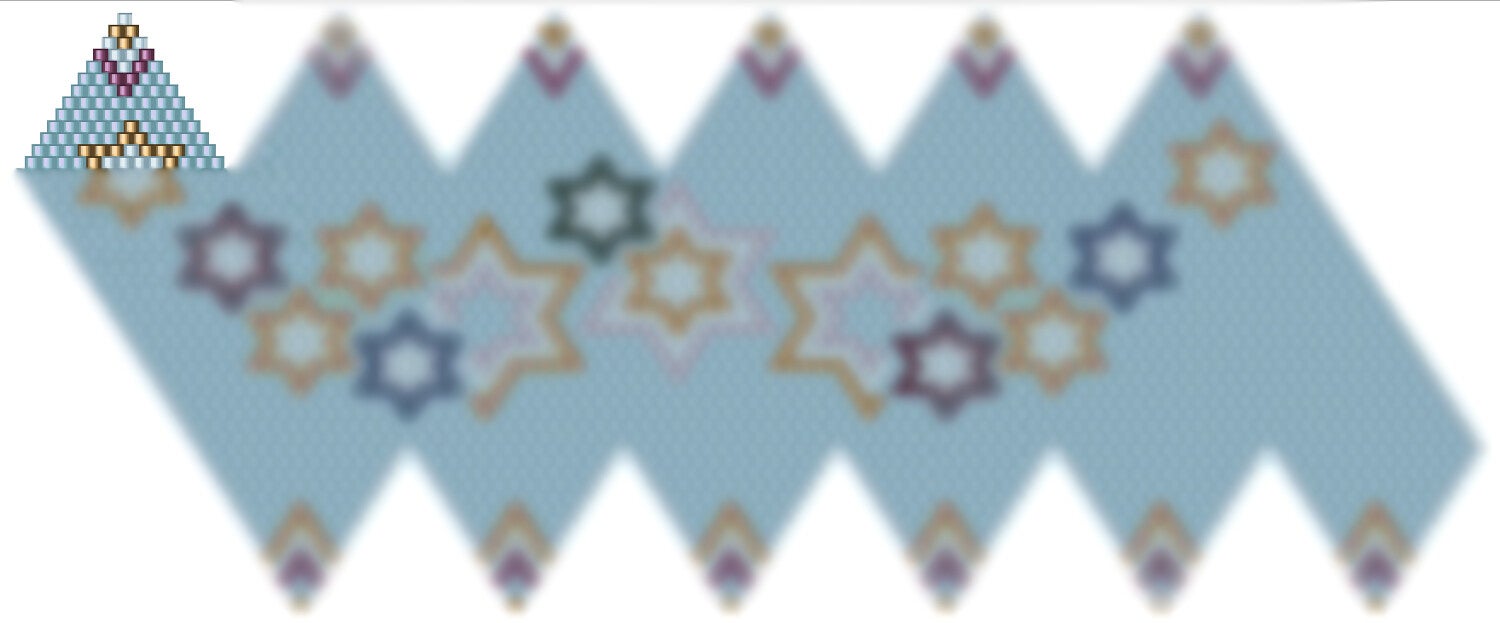 Weihnachtskugel aus Perlen häkel Mustervorlage