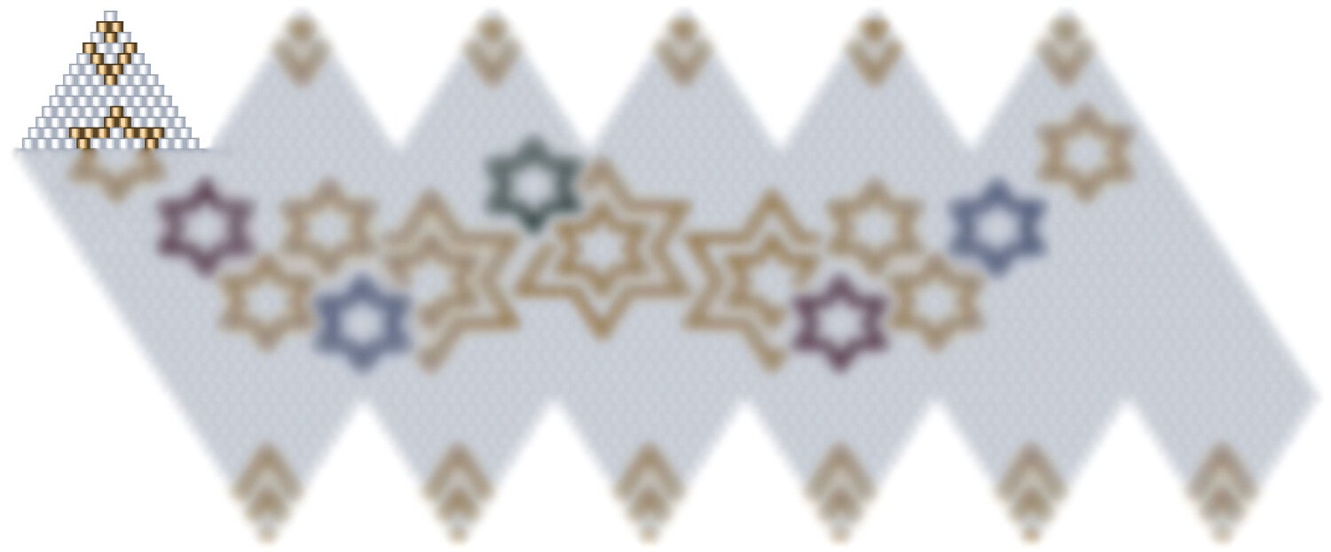 Weihnachtskugel aus Perlen häkel Mustervorlage