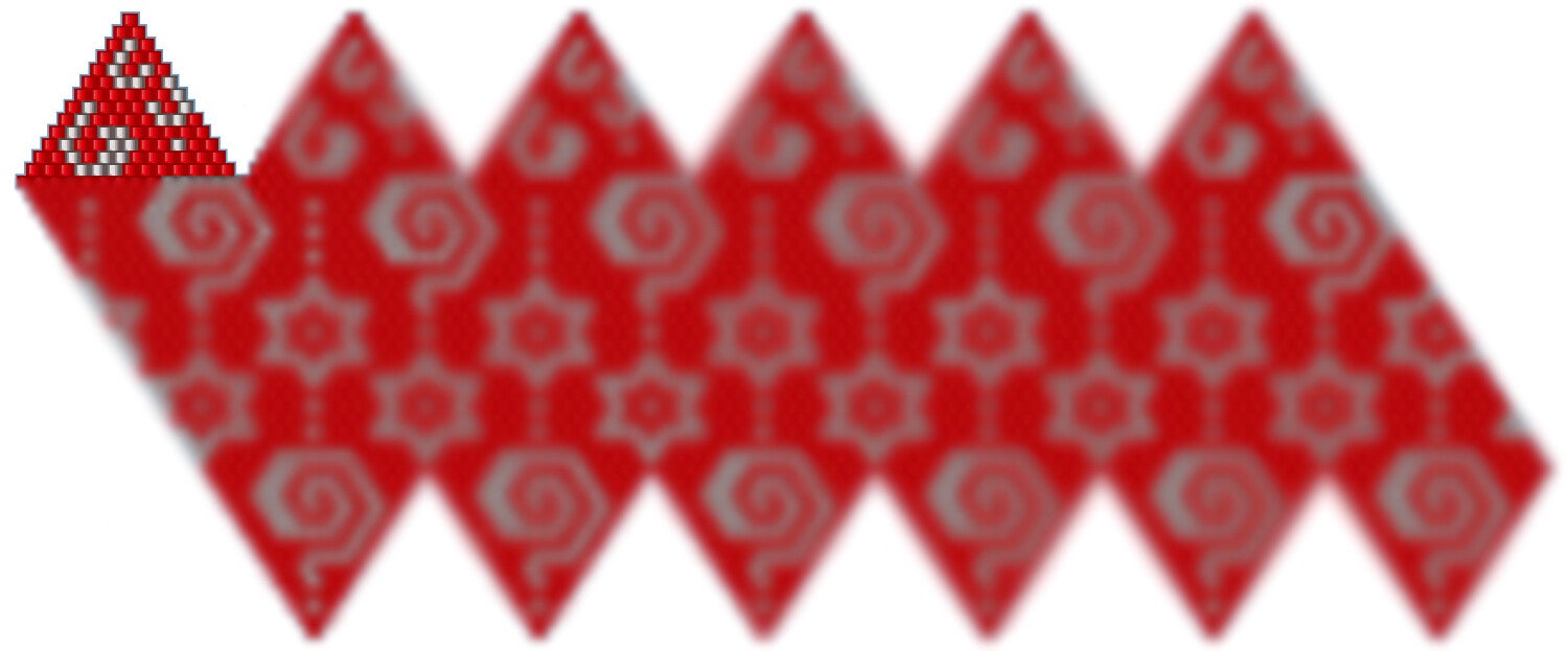 Weihnachtskugel aus Perlen häkel Mustervorlage