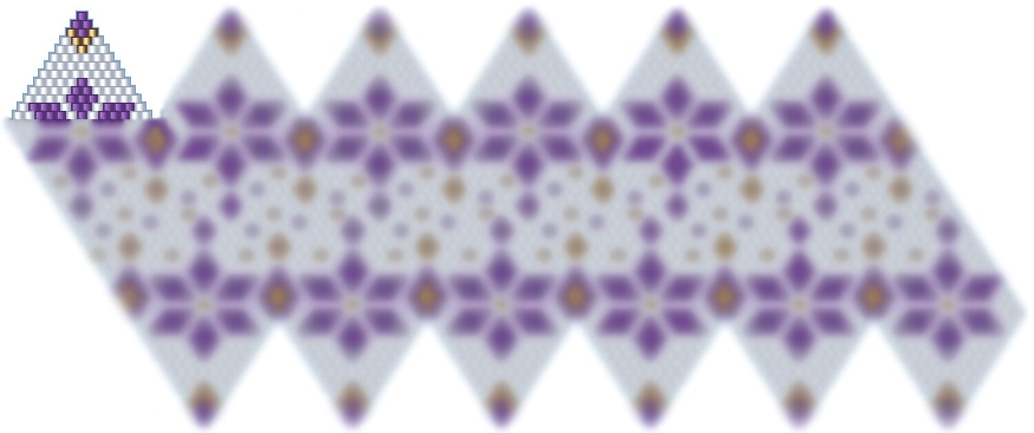 Weihnachtskugel aus Perlen häkel Mustervorlage