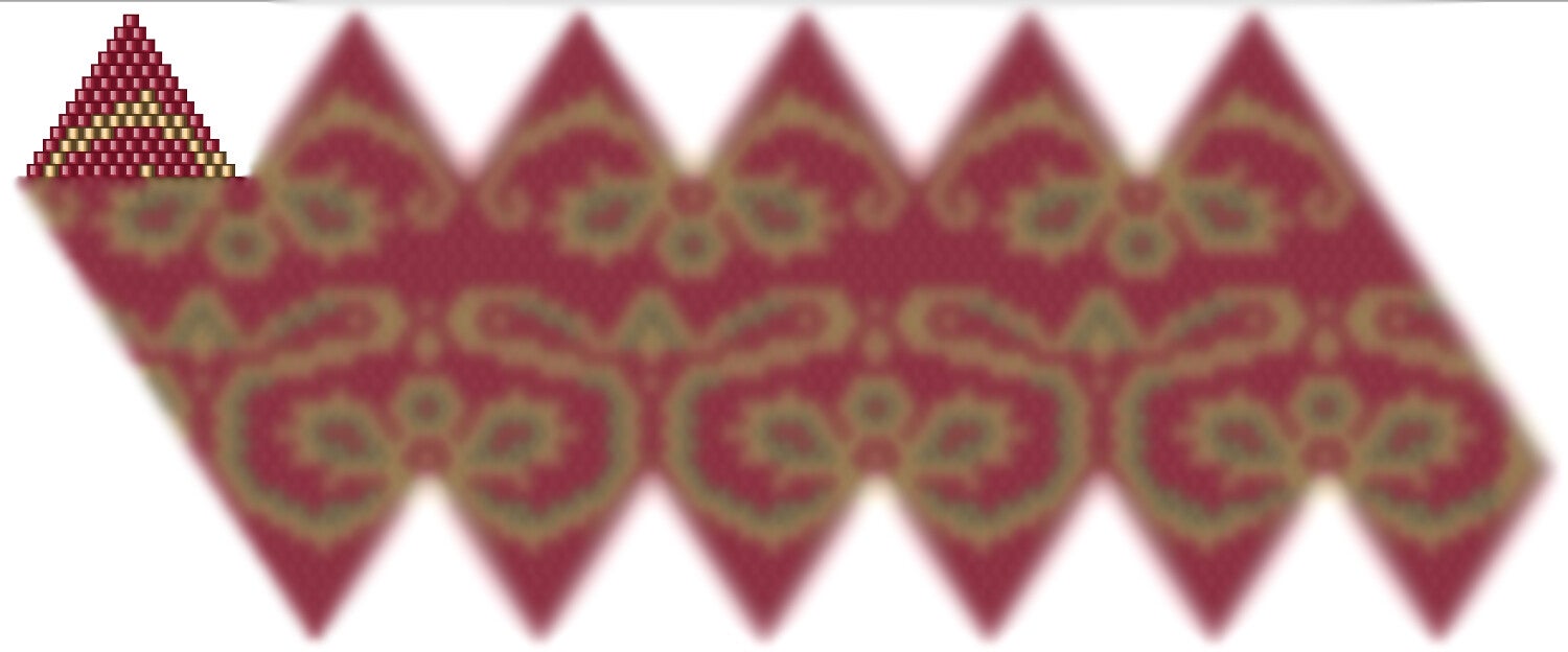 Weihnachtskugel aus Perlen häkel Mustervorlage