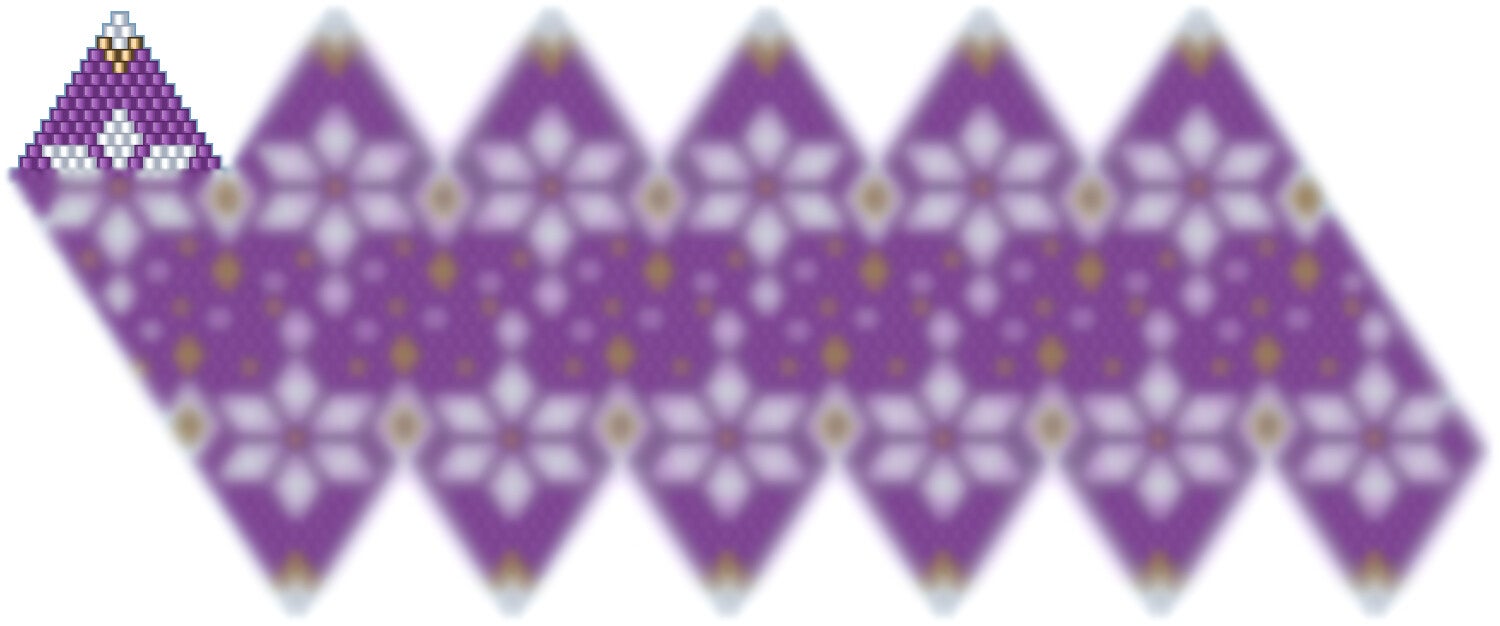 Weihnachtskugel aus Perlen häkel Mustervorlage