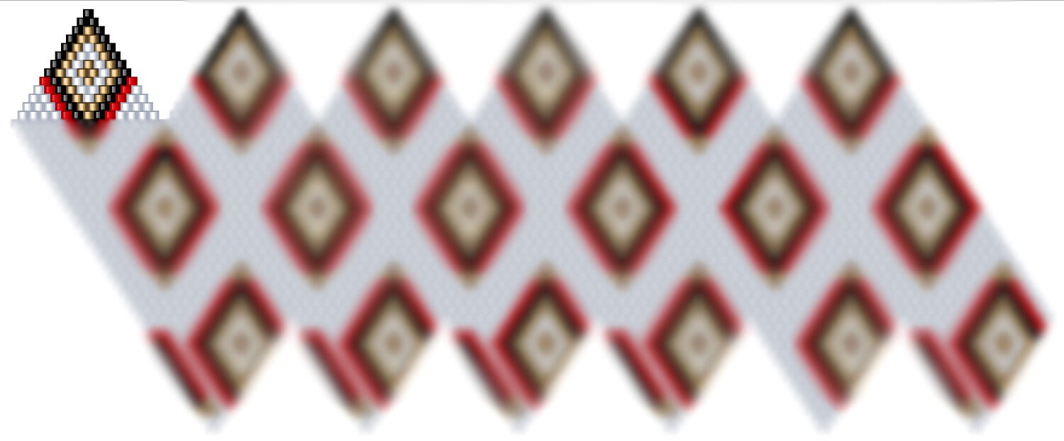 Weihnachtskugel aus Perlen häkel Mustervorlage