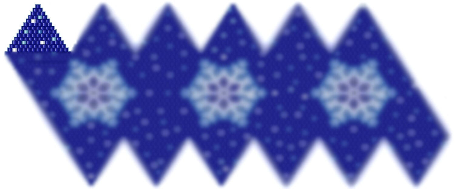 Weihnachtskugel aus Perlen häkel Mustervorlage