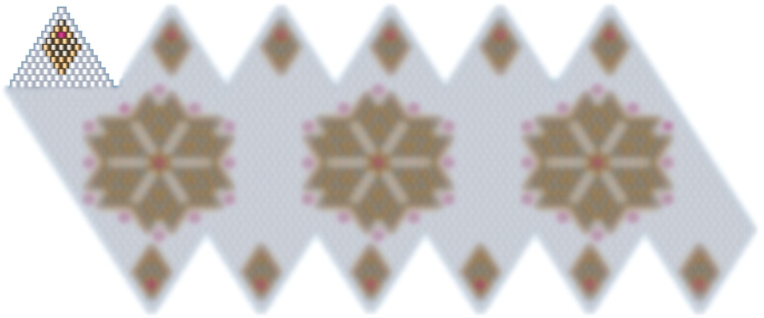 Weihnachtskugel aus Perlen häkel Mustervorlage