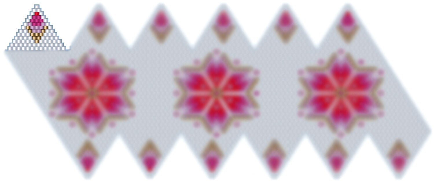 Weihnachtskugel aus Perlen häkel Mustervorlage