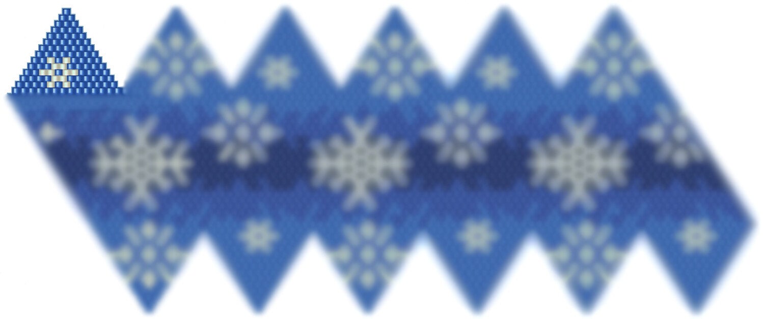 Weihnachtskugel aus Perlen häkel Mustervorlage