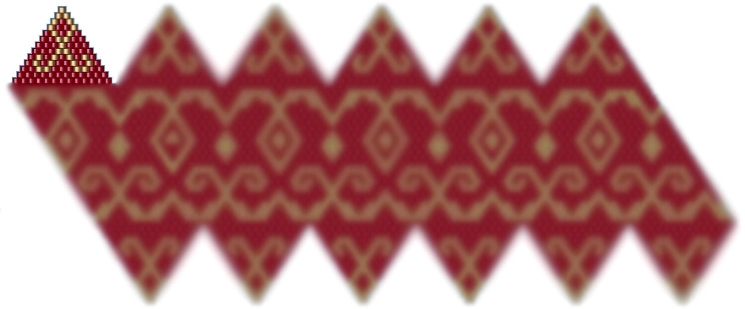 Weihnachtskugel aus Perlen häkel Mustervorlage