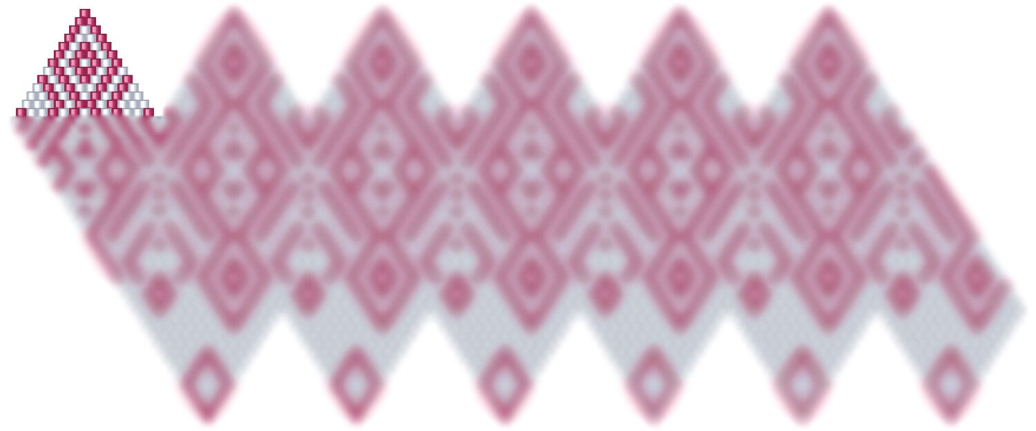 Weihnachtskugel aus Perlen häkel Mustervorlage