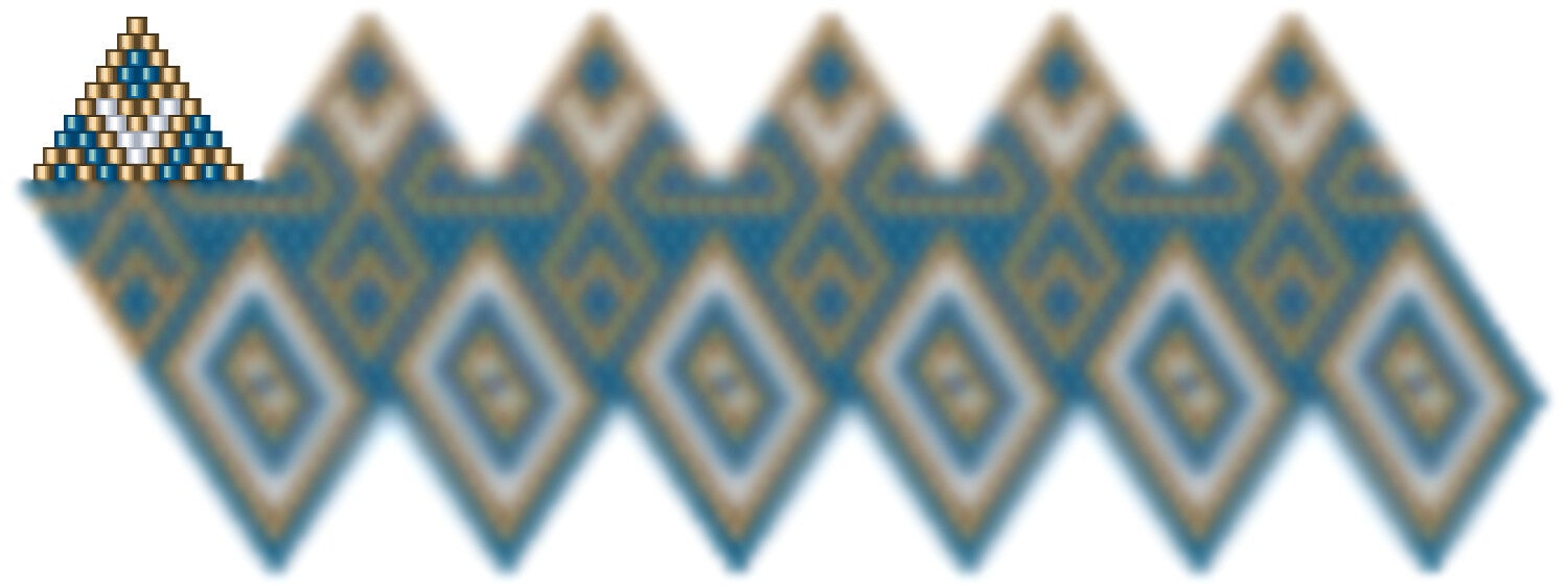 Weihnachtskugel aus Perlen häkel Mustervorlage