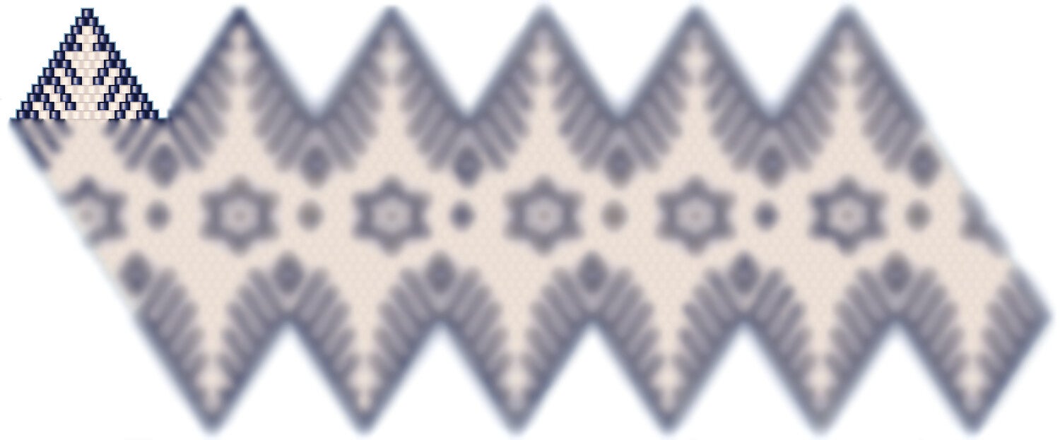 Weihnachtskugel aus Perlen häkel Mustervorlage