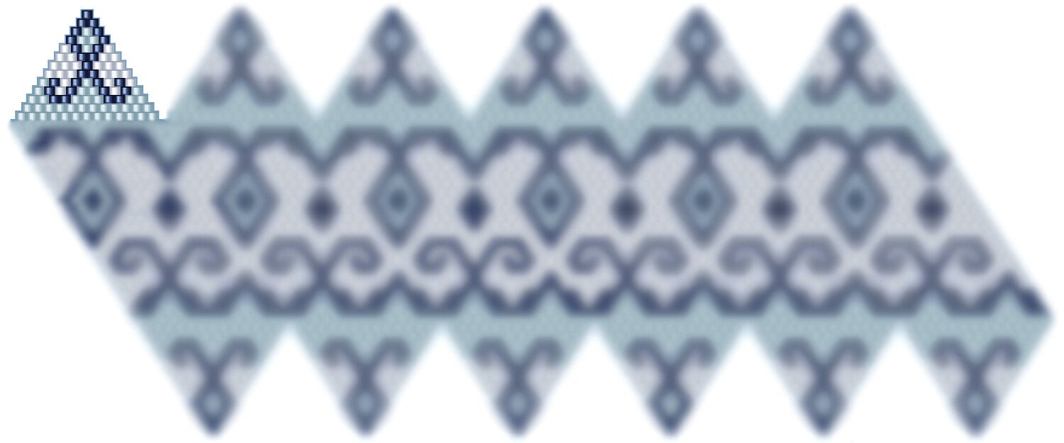 Weihnachtskugel aus Perlen häkel Mustervorlage