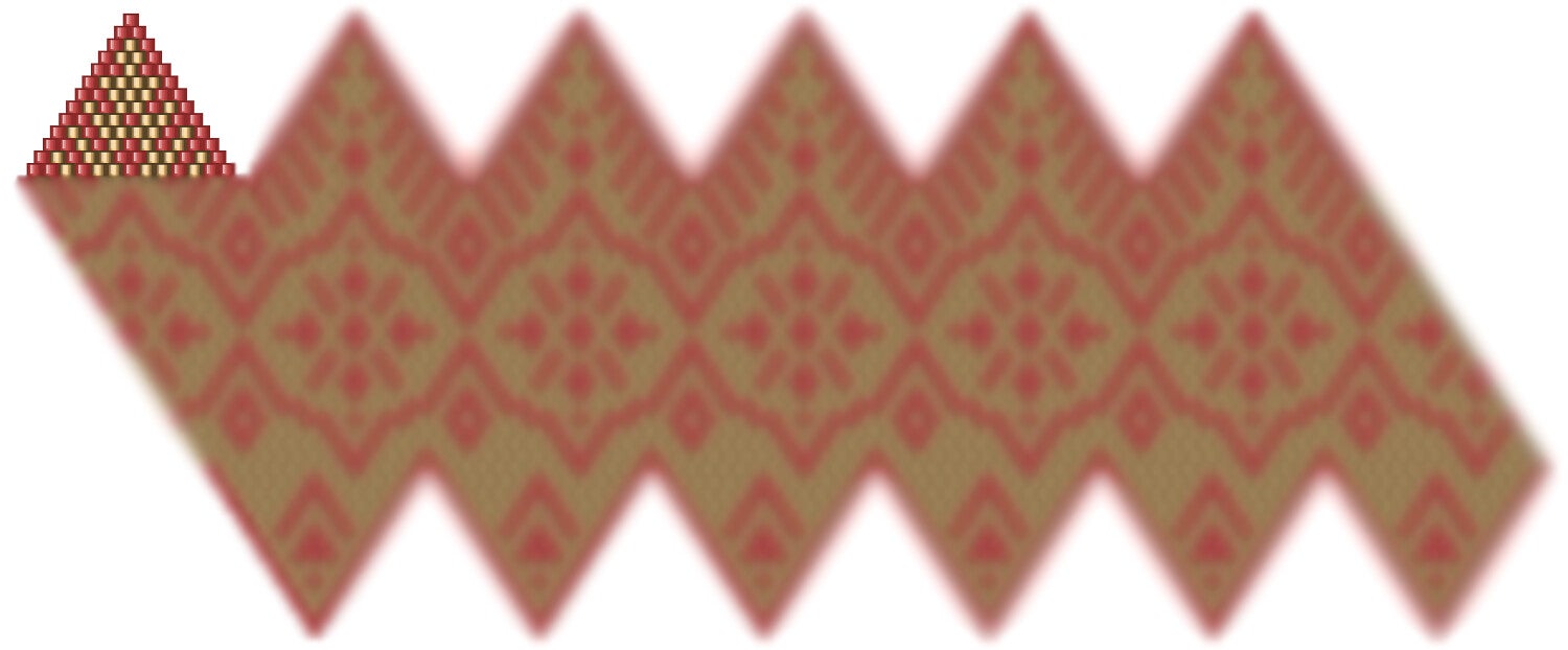 Weihnachtskugel aus Perlen häkel Mustervorlage