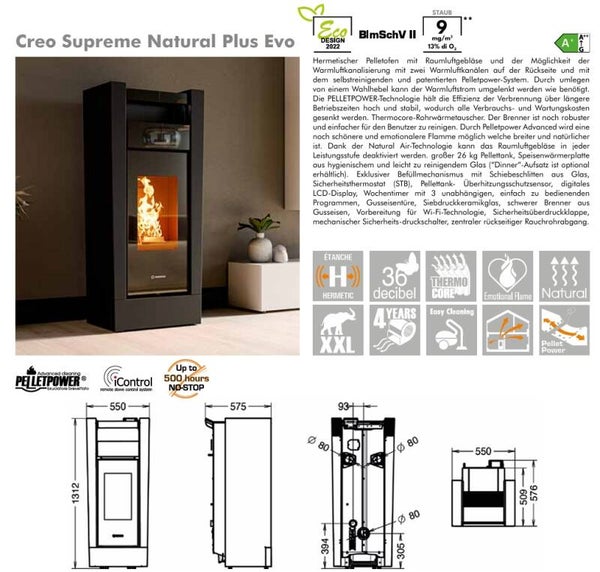 Creo Supreme Natural Plus Plus EVO Kanalisierbar