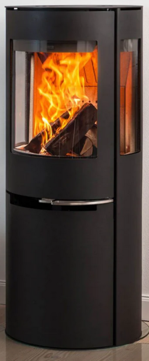 Hybridofen Kaminofen Aduro H1, Farbe Schwarz 7,0 kW Brennholz / 6,8 kW Holzpellets