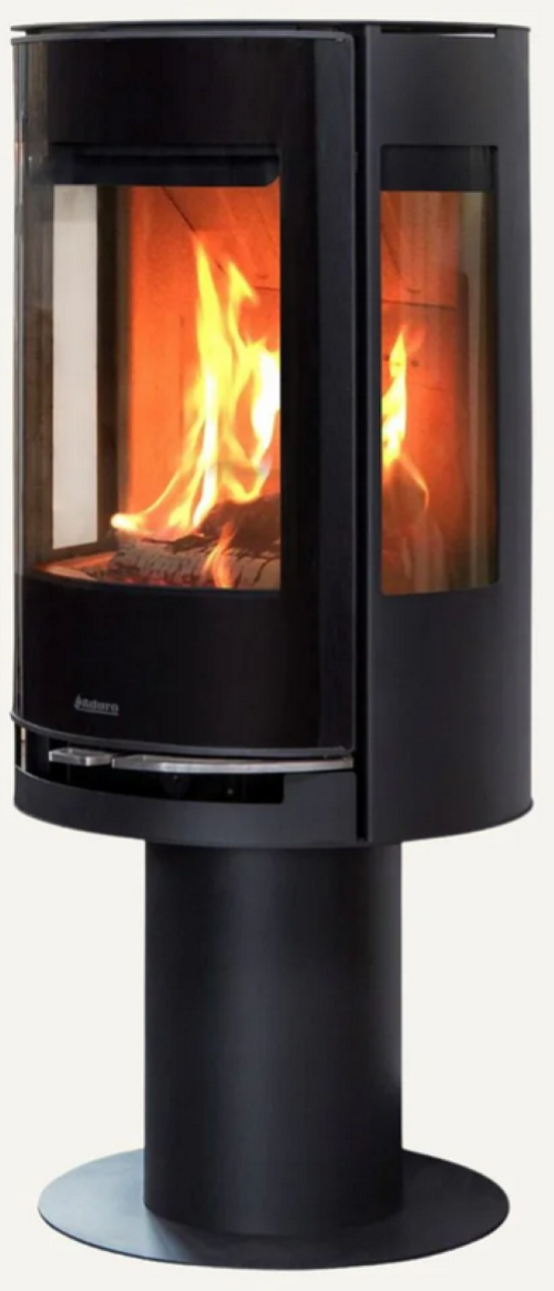 Aduro 9.3 Lux air Kaminofen Holzofen, Gehäuse Schwarz