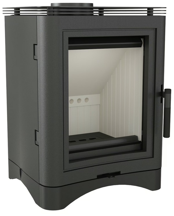 Gußeisen Kaminofen KRATKI K5, Farbe schwarz, RR Ø 150, 7 kW