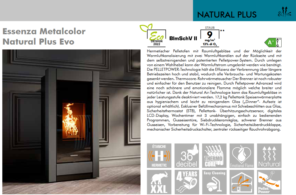 Essenca Metalcolor Natural Plus EVO Kanalisierbar in 3 Farben wählbar