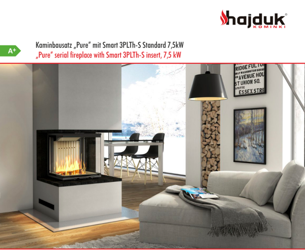 Kaminbausatz PURE, Smart 3PLTH-S, 7,5 KW, vielen Farben wählbar
