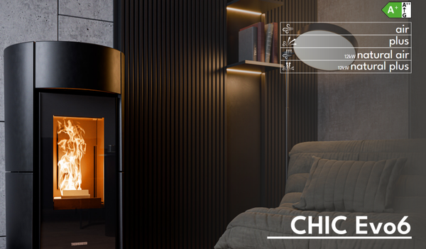 Chic Pellet Ofen Natural Plus Evo Kanalisierbar
