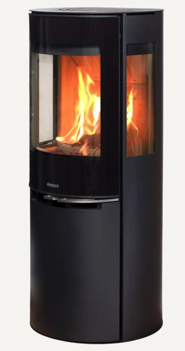 Aduro 9.5 Lux air Kaminofen Holzofen, Gehäuse Schwarz