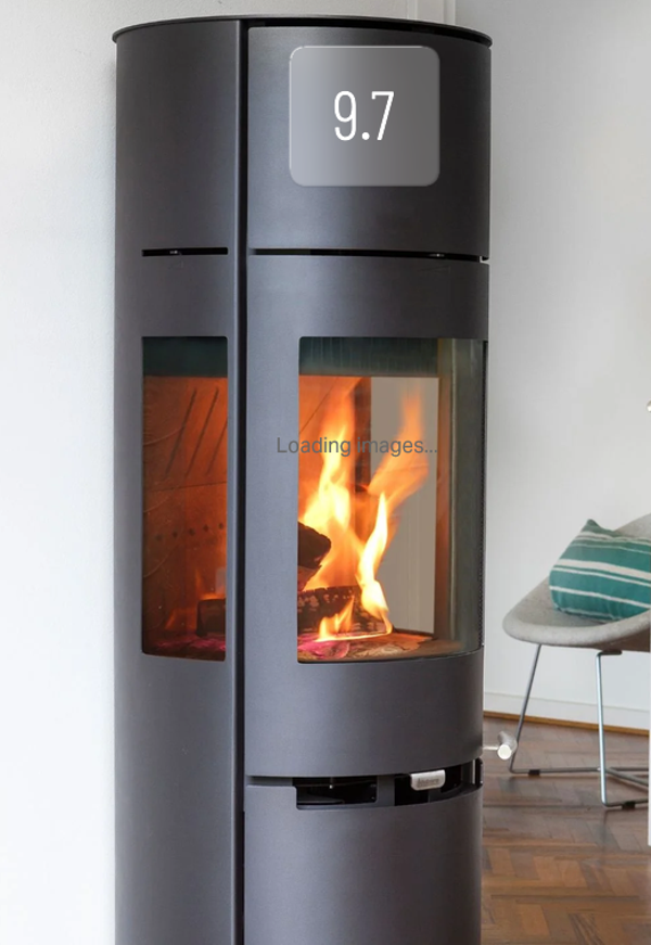 Aduro 9.7 und Aduro 9.7 Lux Kaminofen Holzofen, Gehäuse Schwarz