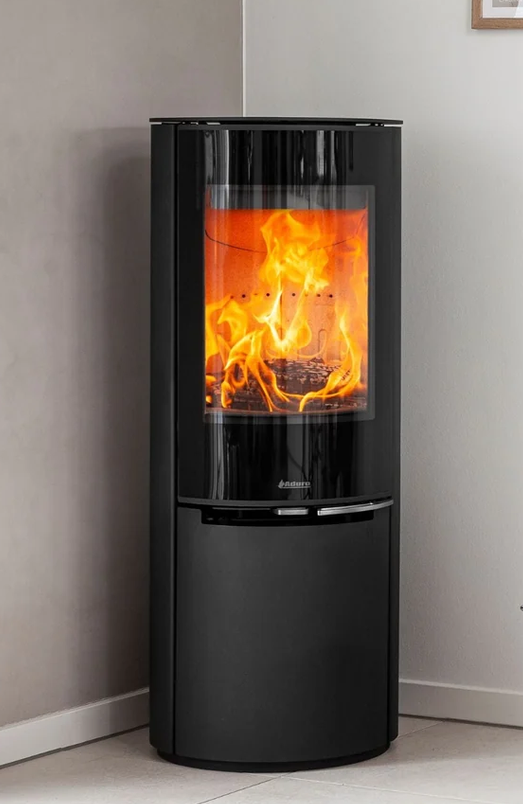 Aduro 22.1 Lux mit Glastür Kaminofen Holzofen, Gehäuse Schwarz