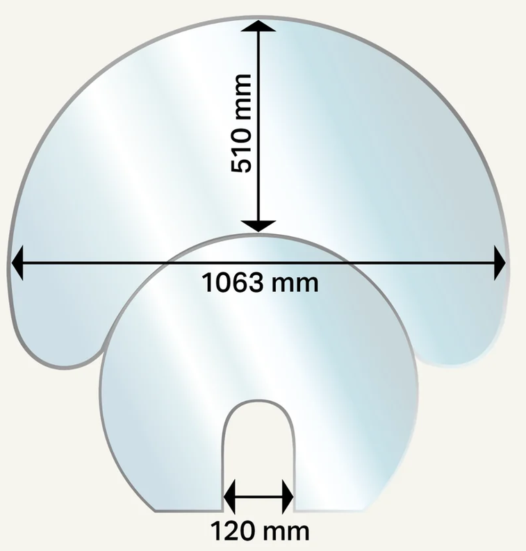 Aduro Glasplatte für Modelle H1, H2, H3 Lux, H4 Lux
