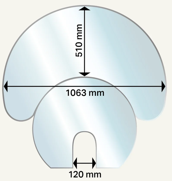 Aduro Glasplatte für Modelle H1, H2, H3 Lux, H4 Lux