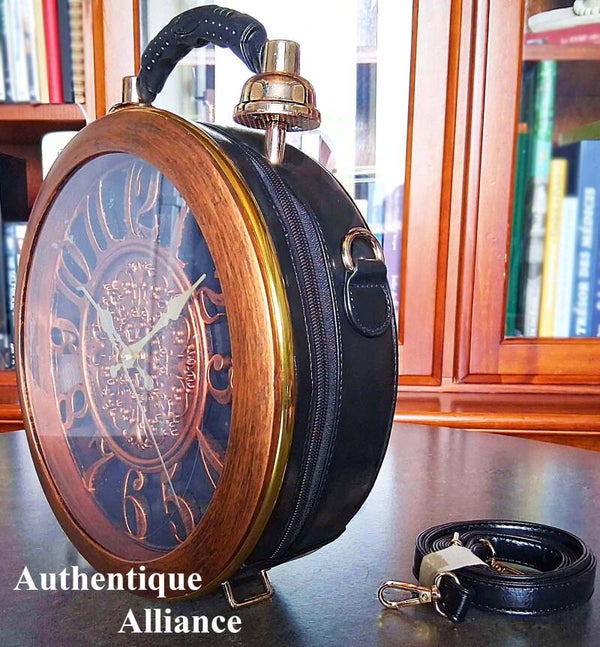 Sac à main horloge