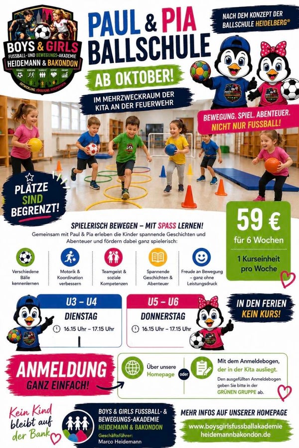 BGFBA Paul & Pia Ballschule 2026 Kita an der Feuerwehr