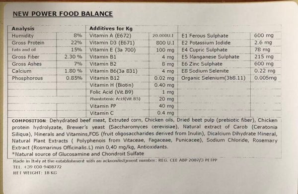 New Power Food Balance 20 kg für nur 45,-€
